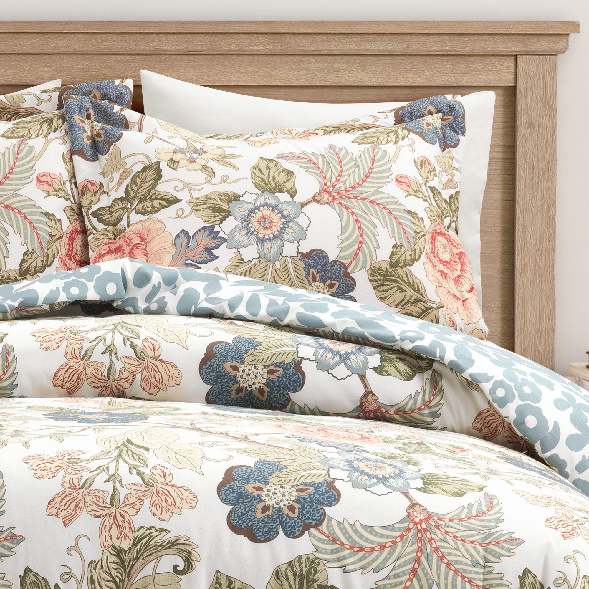 Premium Sydney Floral Comforter 3-Piece Bedding Set - Queen Size Soft Microfiber Duvet Cover with Pillow Shams, Breathable & Wrinkle-Resistant - Perfect for Master Bedroom, Guest Room & Cozy Home Decor