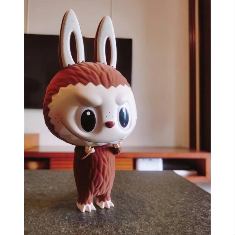 Labubu The Monsters Zimomo Fuzzy Brown PTS LIMITED Edition Collectible Figure - Cute Kawaii Plush Toy for Anime Fans, Home Decor & Gift Giving