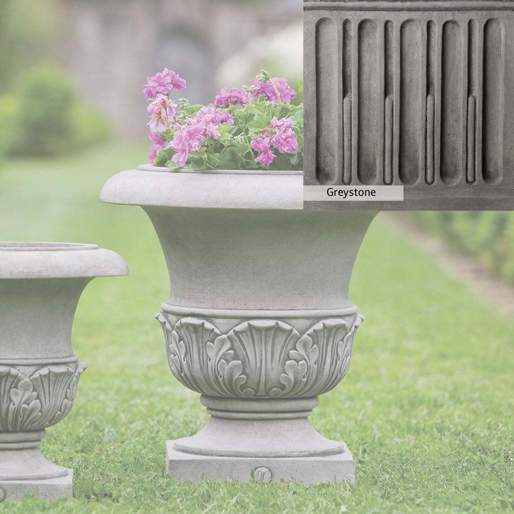 Campania International Williamsburg Acanthus Large Outdoor Planter - Classic Garden Decor for Patio, Porch, and Landscape Design