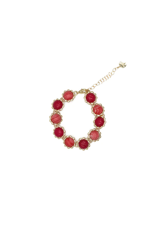 Patti Bracelet for Women - Stylish Fuchsia Adjustable Bangle - Perfect for Casual Wear, Parties & Gifts