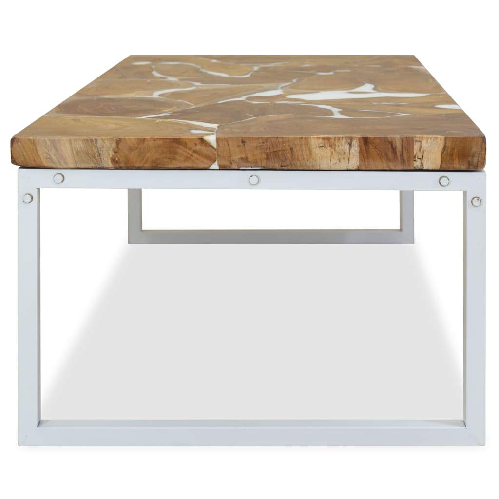CHARMMA Teak Resin Coffee Table 43.3