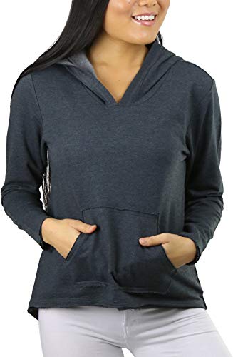 French Terry W/ Kangaroo Pocket - Charcoal/Dark H.grey (Junior)