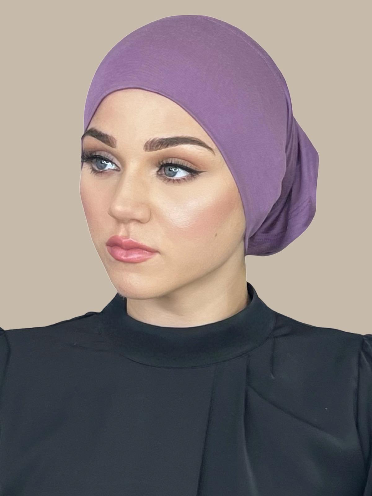 Premium Jersey Underscarf in Mauve Taupe - Soft & Comfortable Head Covering for Hijab, Modest Fashion, and Everyday Wear