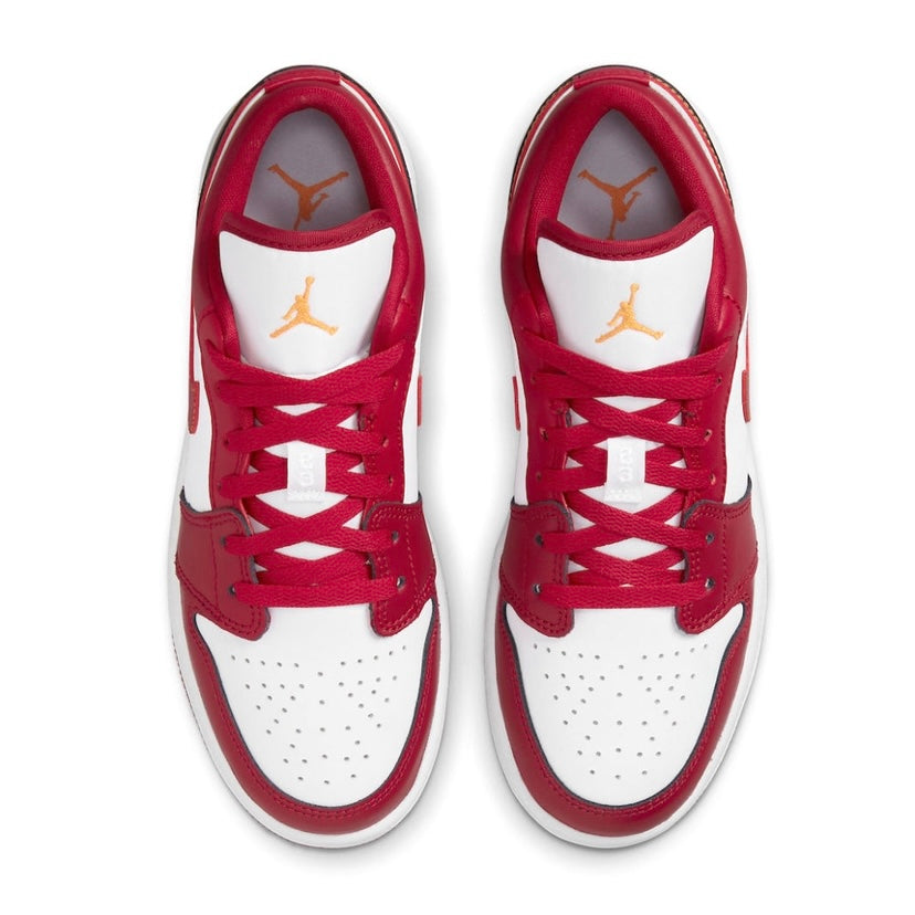 Air Jordan 1 Low GS Sneakers - Cardinal Red & White Basketball Shoes for Girls - Perfect for School, Sports & Casual Wear