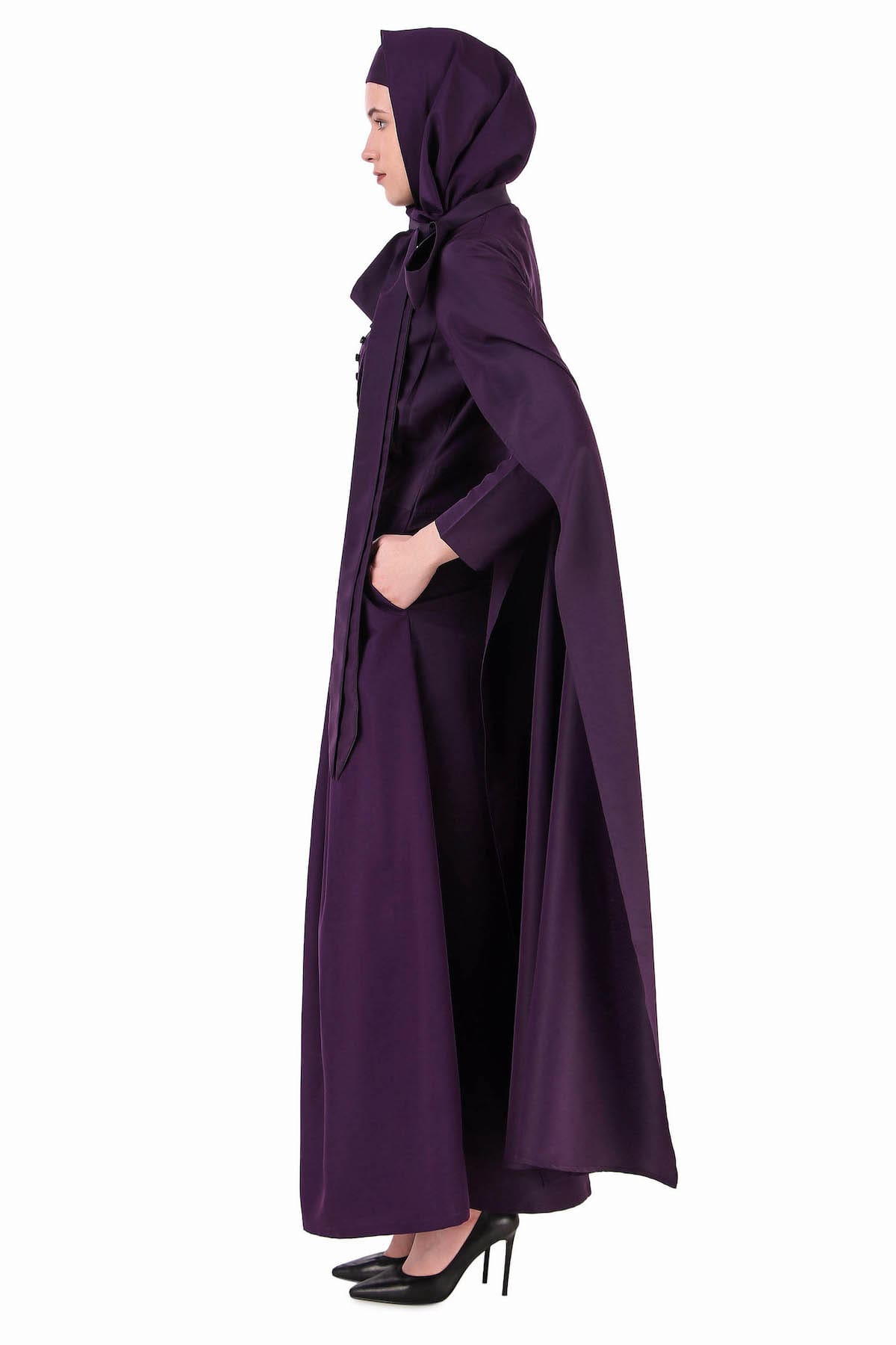 Elegant Royal Look Designer Abaya with Hanging Sleeves - Modest Islamic Dress for Women | Perfect for Prayer, Special Occasions & Everyday Wear