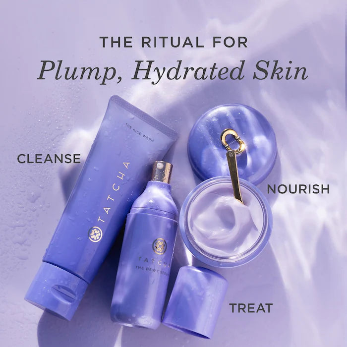 Tatcha The Rice Wash Skin Softening Facial Cleanser - Gentle Exfoliating & Hydrating Face Wash for Glowing Skin | Perfect for Daily Skincare Routine & Makeup Removal