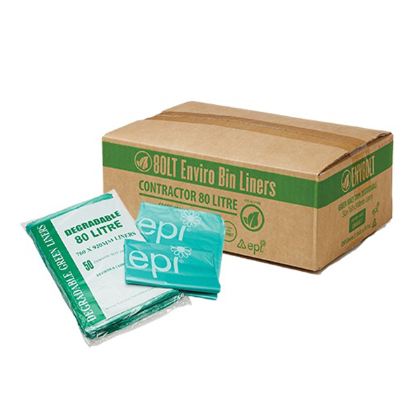 80Lt Heavy Duty Contractor Trash Bags - Green Bin Liners for Construction, Yard Waste & Large Debris - Durable & Leak-Proof for Tough Jobs