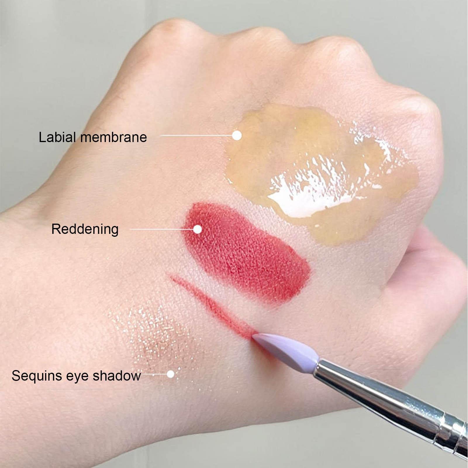Reusable Silicone Lipstick Applicator & Flat Lip Makeup Brush Set - Perfect for Cream Lipstick, Lip Blurring Film & Eyeshadow Application | Professional Beauty Tools for Precise Lip Makeup & Smooth Blending