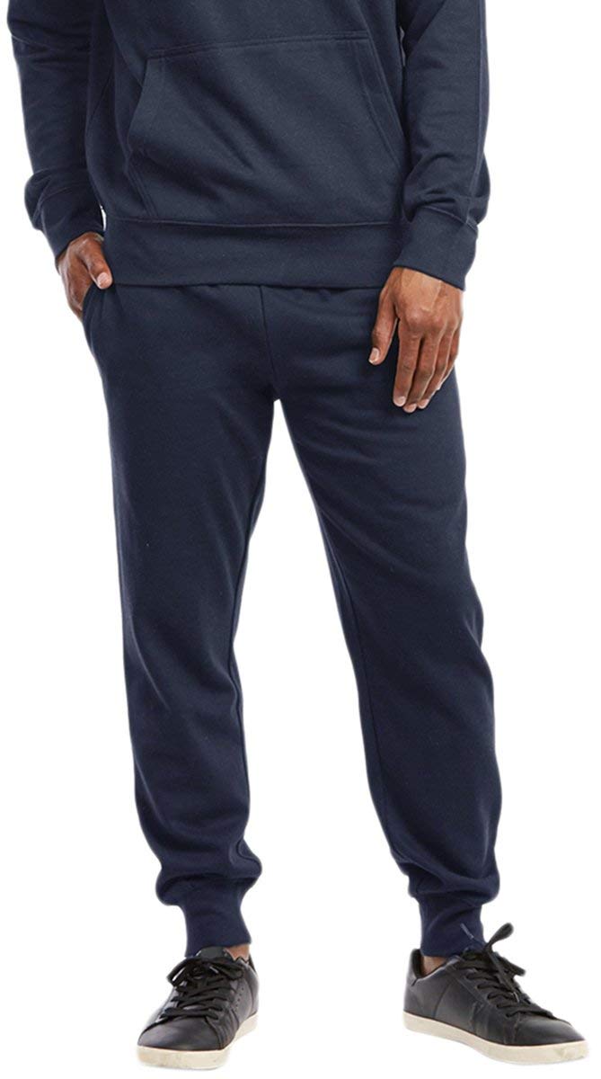 ToBeInStyle Men's Fleece Jogger Pants - Comfortable & Flattering Drawstring Waist for Casual Wear, Lounge & Outdoor Activities