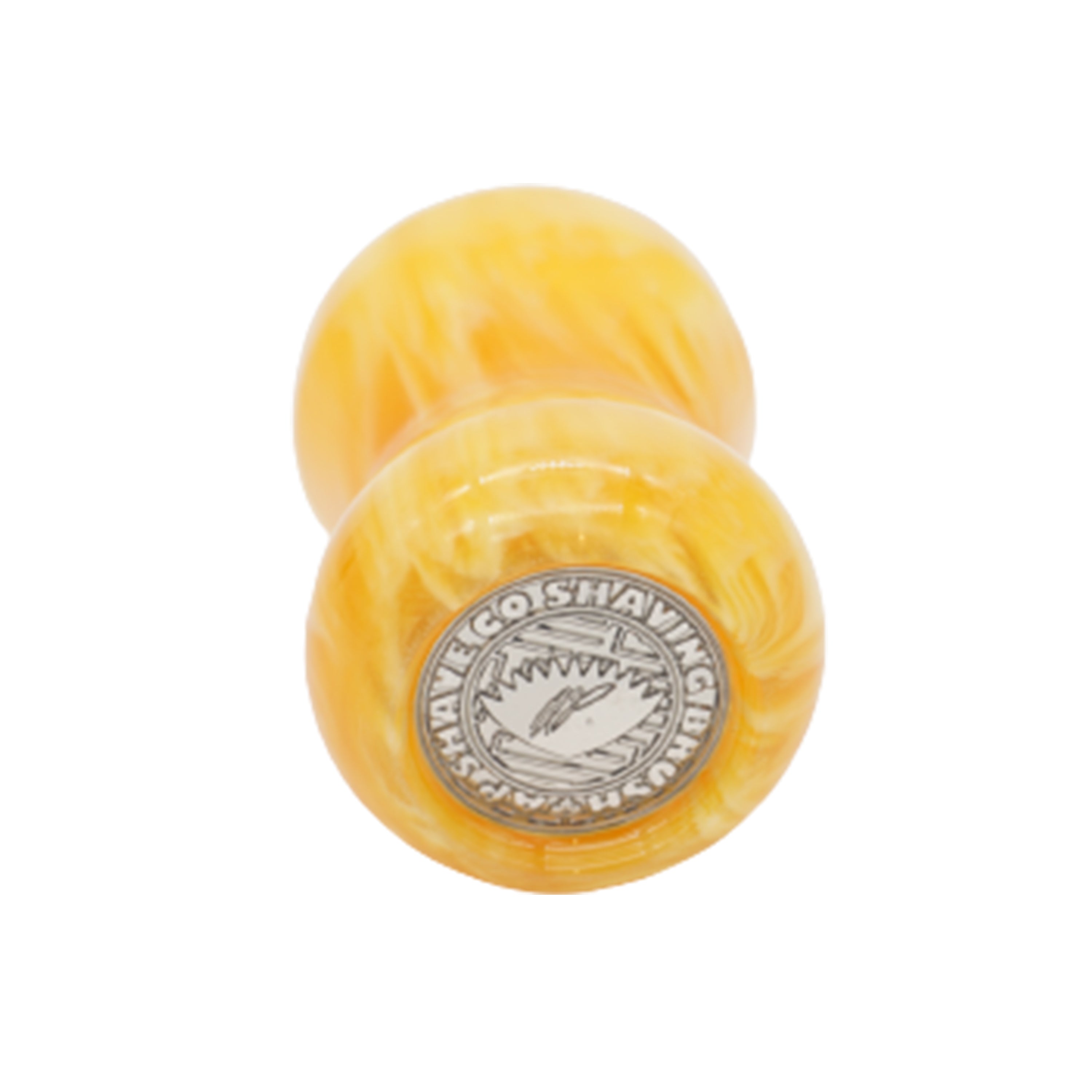 Premium Amber Handcrafted Shaving Brush Handle for Wet Shaving - Fits 24mm & 26mm Knots - Perfect for Traditional Barber Shaving & Luxury Grooming Gifts