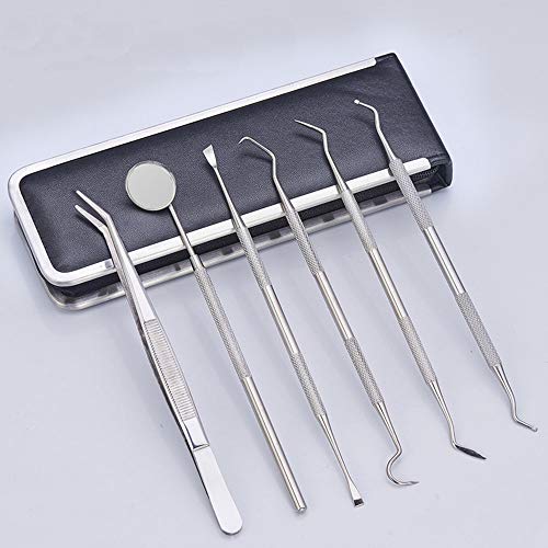 Professional Dental Tools Kit - Tartar Scraper, Sickle Scaler, Tooth Pick & Calculus Remover with Mouth Mirror for Teeth Cleaning | Perfect for Home Dental Care & Oral Hygiene Maintenance