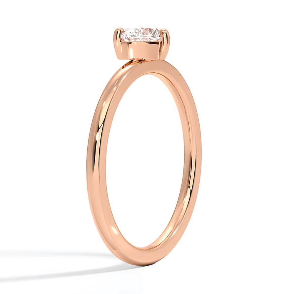 Lab Grown Diamond Promise Ring for Women - Petite Heart Shape, 14K Gold/Platinum, Dainty & Elegant - Perfect for Anniversaries, Engagements & Romantic Gifts