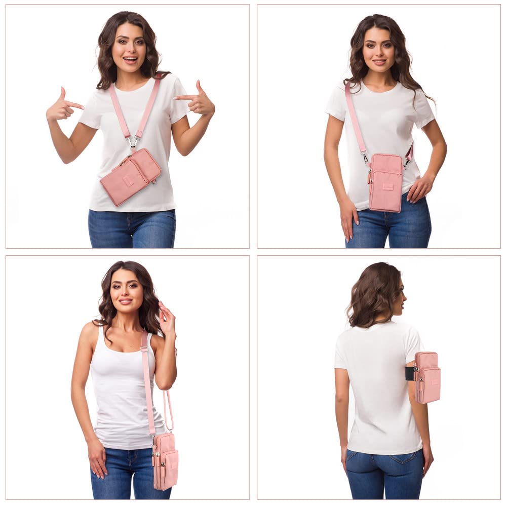 Aucuu Small Crossbody Bag for Women - Adjustable Long Strap Mini Phone Wallet Purse, Lightweight Shoulder Bag for Everyday Use, Travel & Shopping