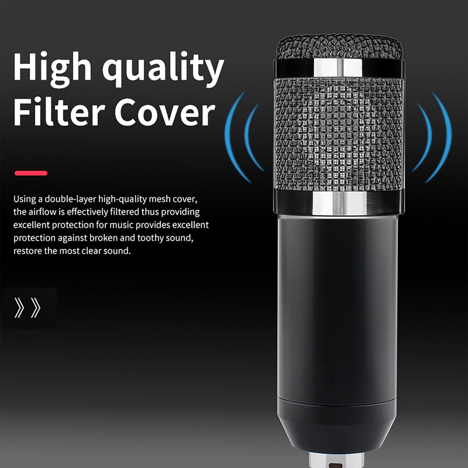 F999 Professional Podcast Equipment Bundle - Condenser Microphone, Audio Interface & Voice Changer for Streaming, Recording, YouTube, TikTok (Black) | Perfect for Home Studio, Live Broadcasts & Content Creation