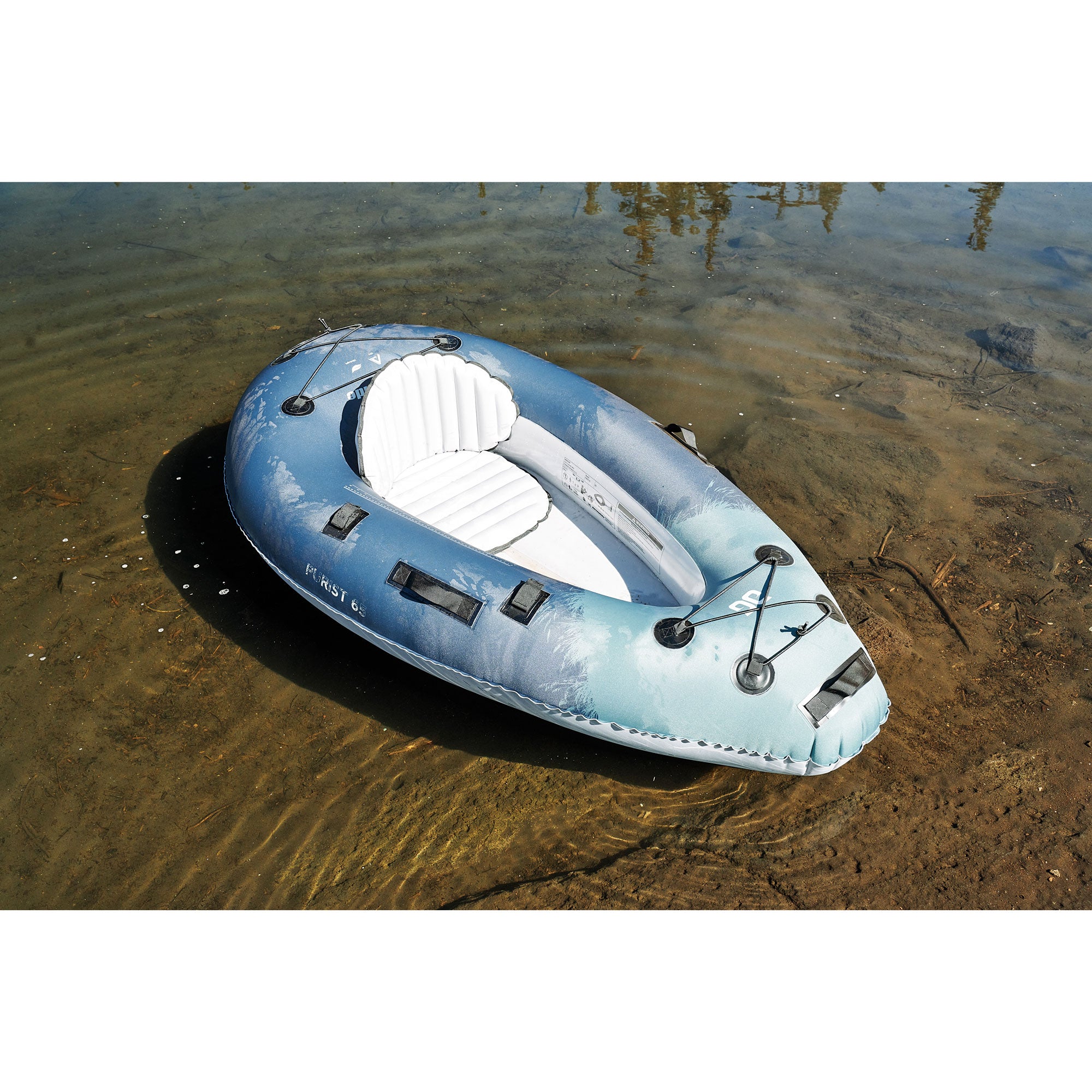 Aquaglide Backwoods Purist 65 Ultralight Inflatable Kayak - Portable & Durable for Camping, Fishing & River Adventures