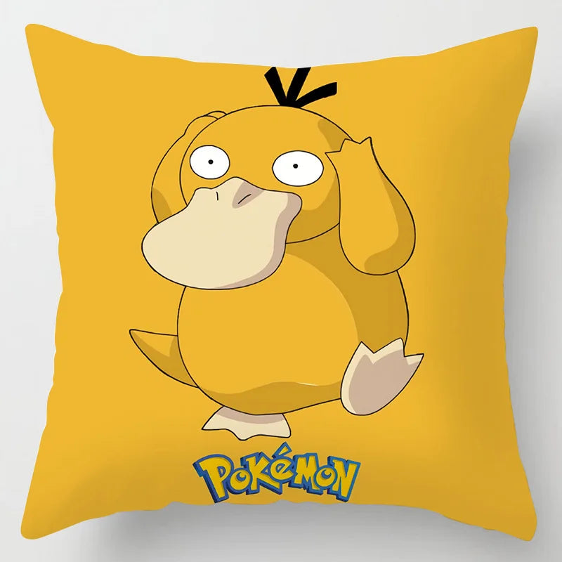 Pokemon Pillow & Cushion Covers - Soft Anime Character Bedding Decor for Kids Room, Gaming Chair, Sofa & Car Accessories