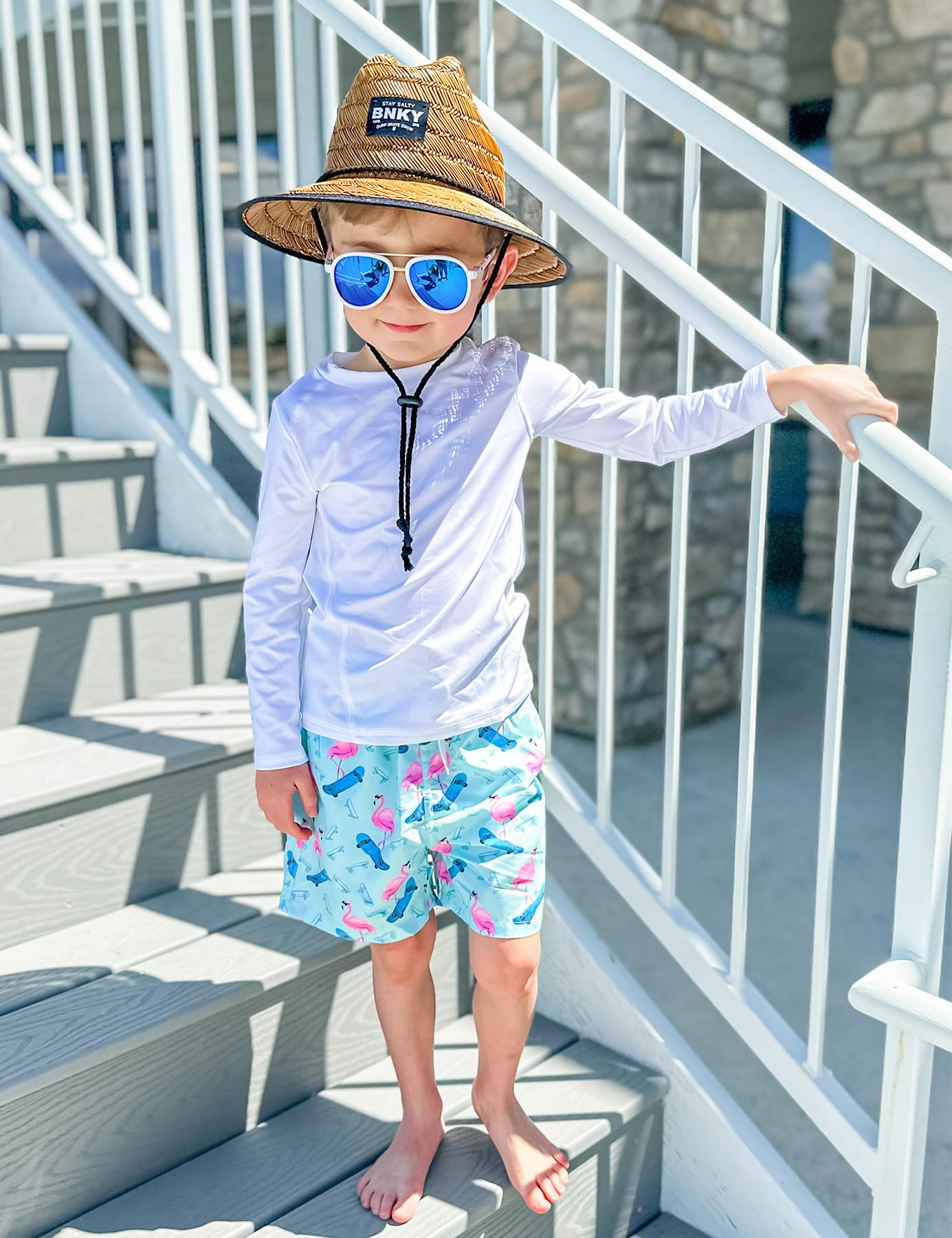 BFUSTYLE Boys Swim Trunks with Liner - Quick Dry Kids Bathing Suit for Pool & Beach
