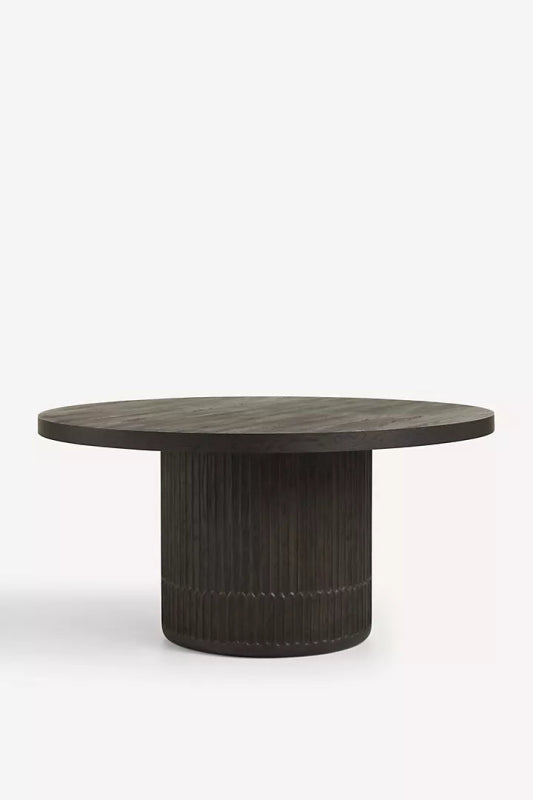 Handmade Modern Designer Wooden Dining Table - Solid Wood Farmhouse Kitchen Table for Dining Room, Kitchen, and Home Decor