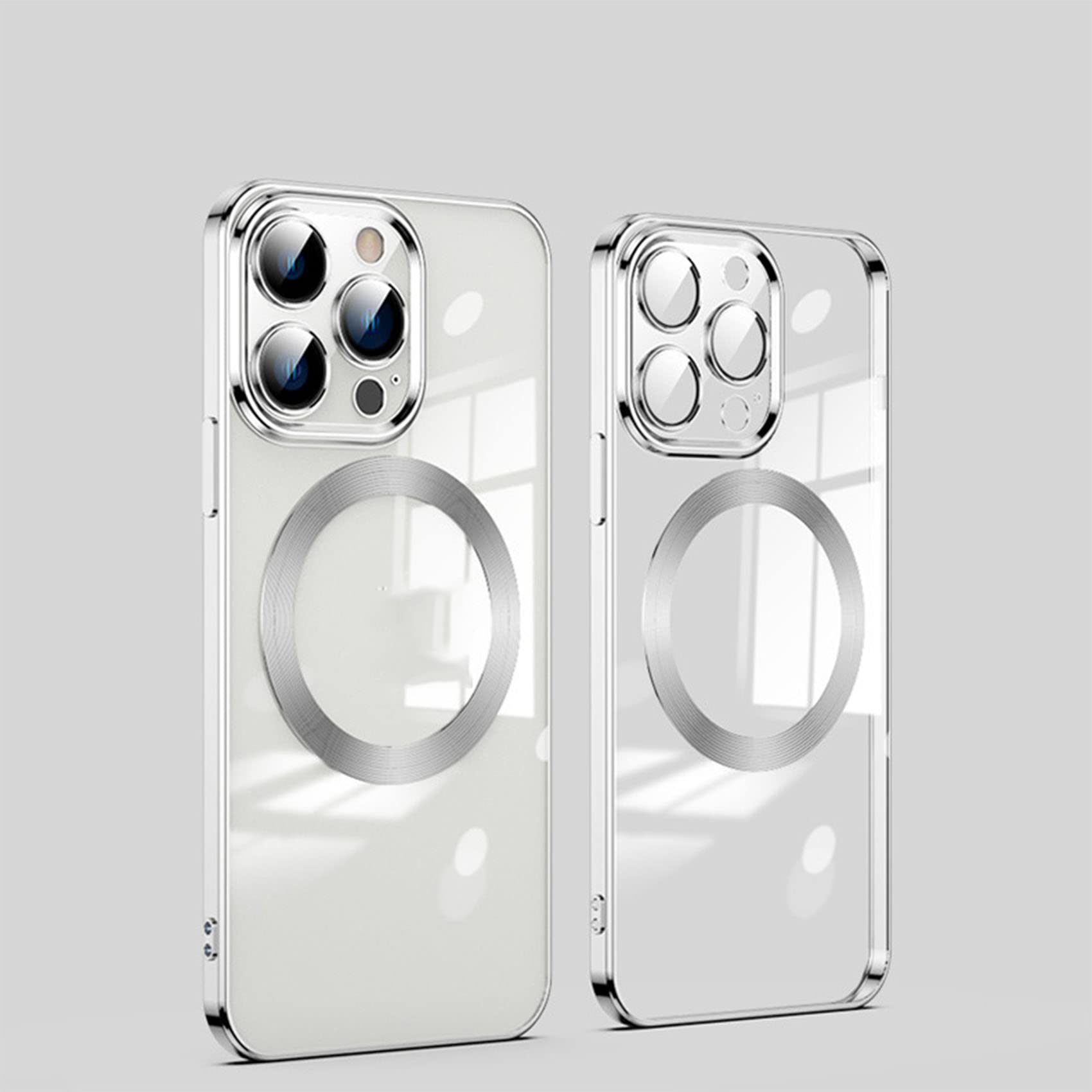 Premium Magnetic Slim iPhone 11 Pro Case with Camera Protector - Shockproof Drop Protection, Ultra-Thin Protective Cover (Silver) | Perfect for Everyday Use, Travel & Outdoor Activities