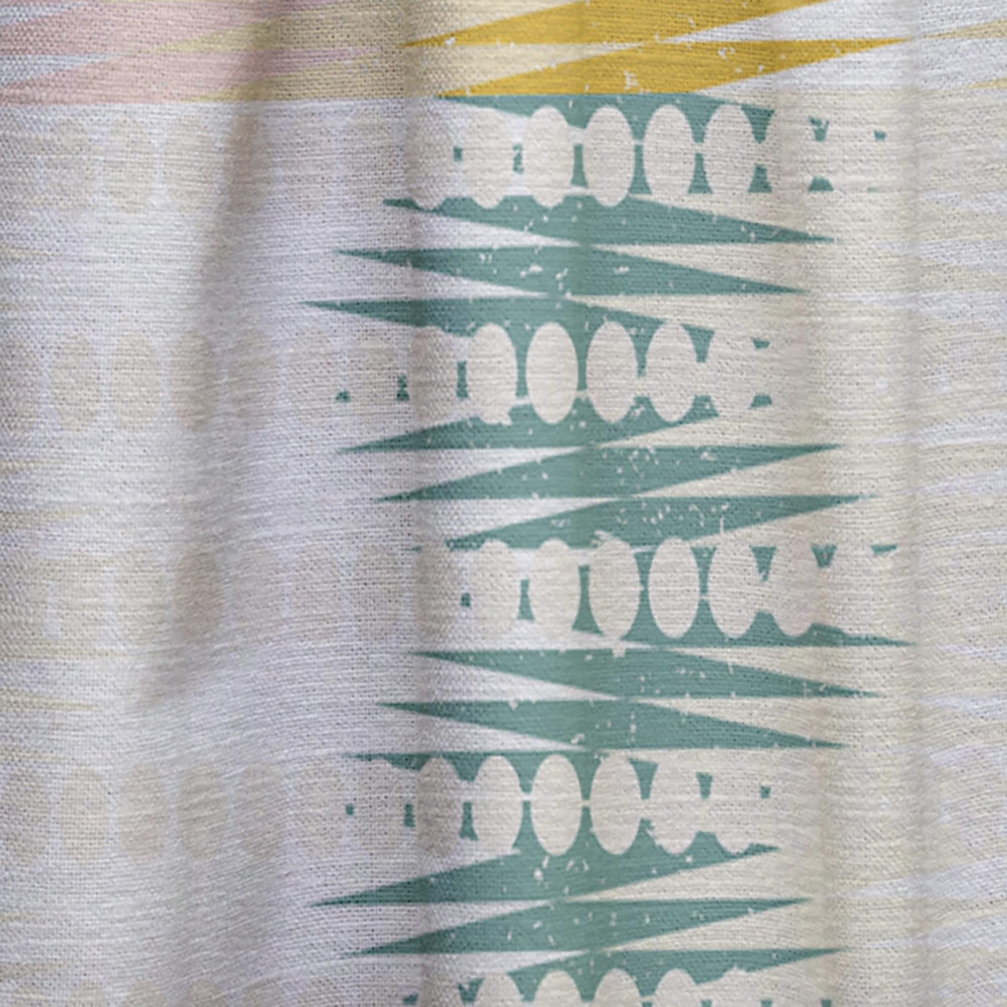 DesignQ Retro Abstract Design VIII Thermal Insulated Curtains - Single Panel 52x84 - Blackout Drapes for Bedroom & Living Room - Perfect for Home Decor, Privacy & Energy Efficiency