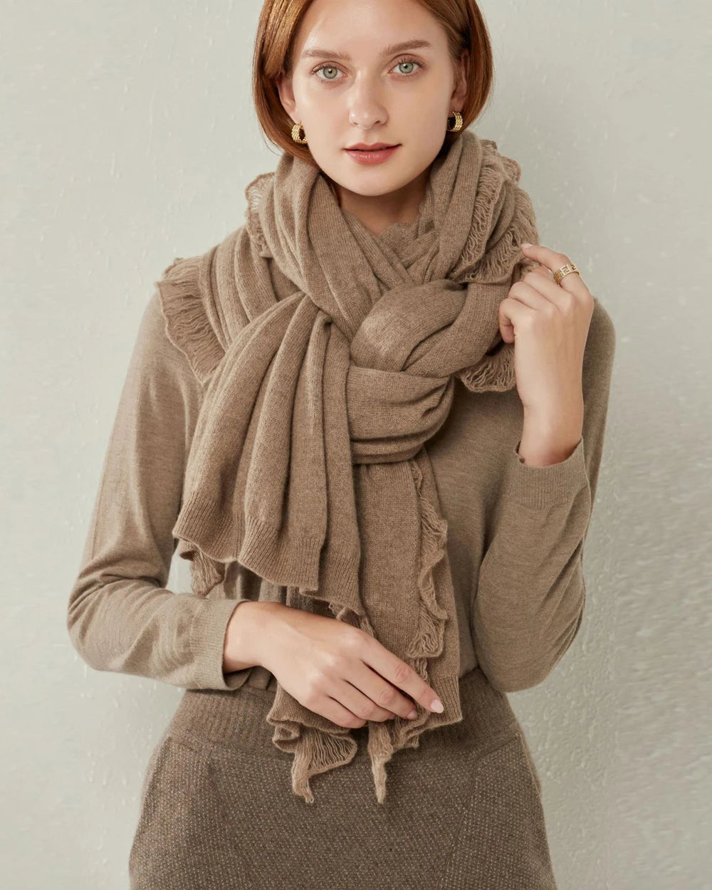 Luxury Cashmere Scarf for Women & Men - Soft Winter Wrap Shawl - Perfect for Cold Weather, Office, Travel & Gift Giving
