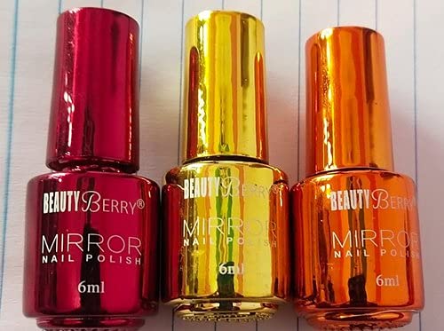 Premium Acrylic Fake Nails Set - 100 Pcs Reusable Artificial Nails with Strong Nail Glue & 6 Mirror Nail Polish Colors | Perfect for Salon, Home Manicure, Parties & Special Occasions