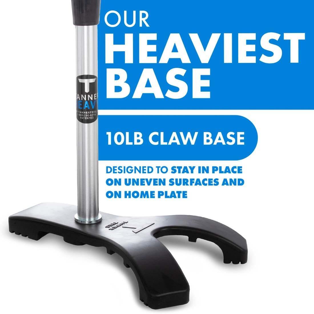 **Tanner Tee Heavy 26 43 Adjustable Baseball Batting Tee for Adults - Durable Training Equipment for Baseball & Softball Practice | Perfect for Hitting Drills, Batting Cages & Backyard Training**