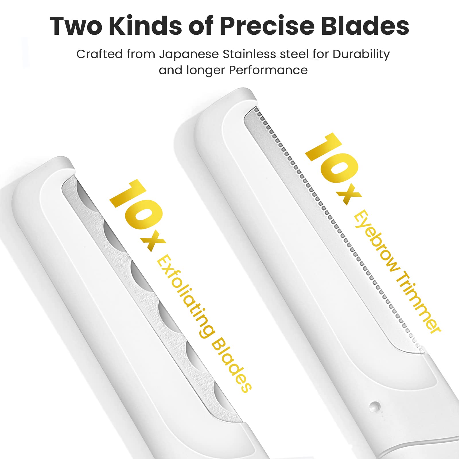 Professional Dermaplaning Tool for Face Exfoliation - Eyebrow Razor & Peach Fuzz Remover for Women | At-Home Facial Hair Removal & Skin Smoothing | Perfect for Pre-Makeup Prep & Skincare Routine