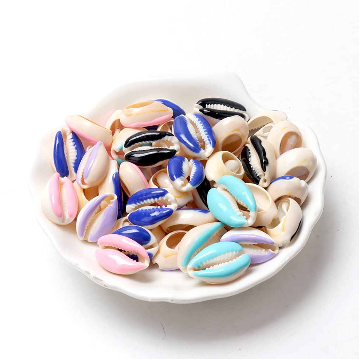 Natural Sea Shell Beads with Gold Veins - 10pcs Cowrie Shells for DIY Jewelry Making, Scrapbooking, Home Decor - Perfect for Beach-Themed Crafts, Boho Necklaces, and Coastal Home Accents