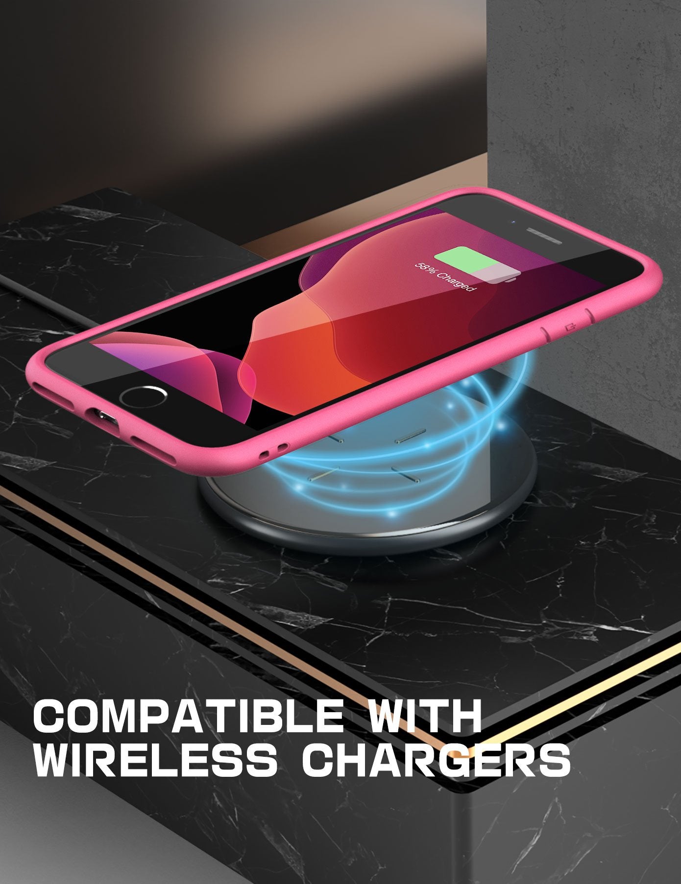 iPhone SE Case, Unicorn Beetle Style Slim Clear Pink Protective Cover - Perfect for Everyday Use, Travel & Outdoor Activities