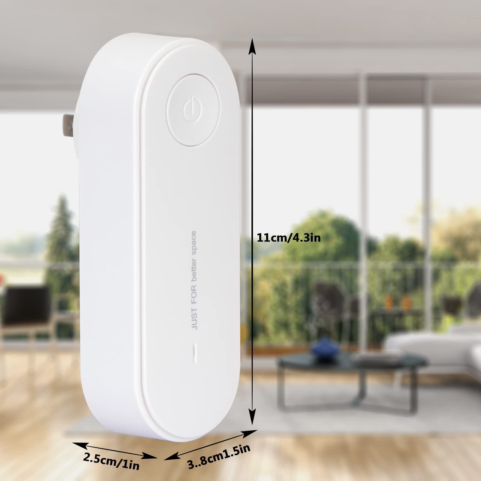 FYY Plug-in Negative Ion Air Purifier - Portable Mini Air Cleaner with Ionizer Technology for Home, Office, Bedroom, Car | Freshens Air & Reduces Odors in Living Rooms, Bathrooms, Pet Areas & Closets