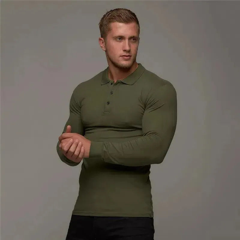 Classic Fitness Cotton Men's Polo Shirt - Breathable & Comfortable Workout Shirt for Gym, Running & Casual Wear