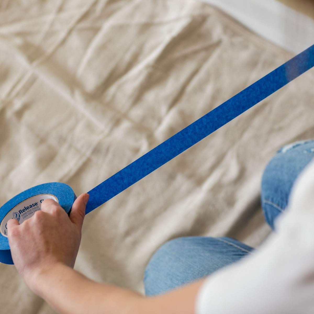 Duck Clean Release Blue Painter's Tape 1-Inch (0.94-Inch x 60-Yard), 8 Rolls, 480 Total Yards - Perfect for Home Painting, DIY Projects, and Wall Protection