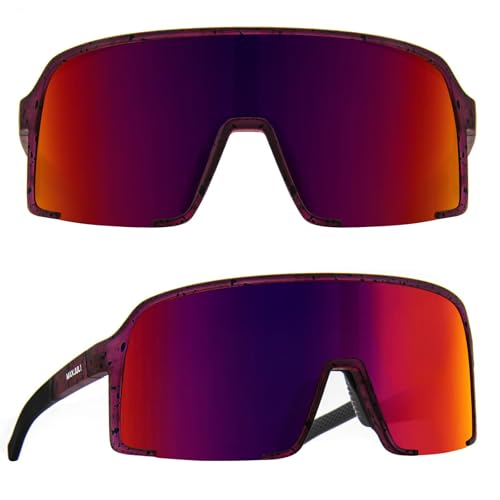 A05-purple With Black Splatter/Red Lens