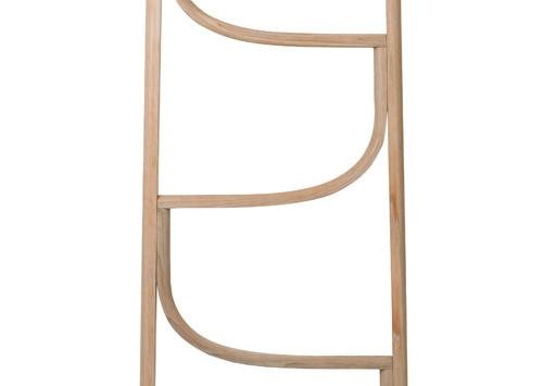 GTV Bentwood Ladder - Sturdy Wooden Step Ladder for Home, Kitchen, and Office Use - Perfect for Reaching High Shelves and Storage Spaces