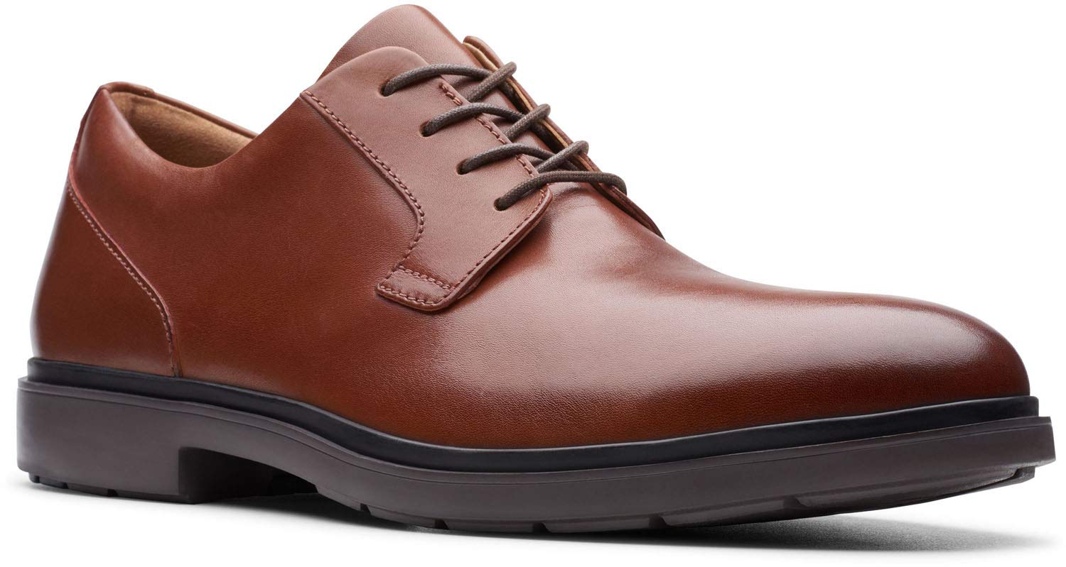 Clarks Men's Un Tailor Tie - Classic Formal Dress Shoes for Business & Wedding - Comfortable Leather Oxfords for Office, Parties & Special Occasions
