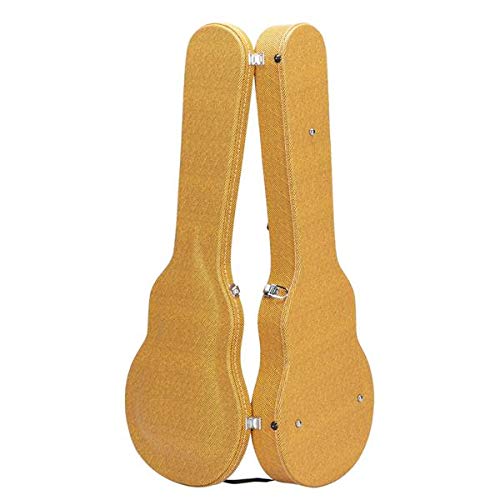 Premium Hard-Shell Electric Guitar Case with Bulge Surface - Yellow | Fast 3-7 Day US Delivery | Perfect for Touring Musicians & Home Storage