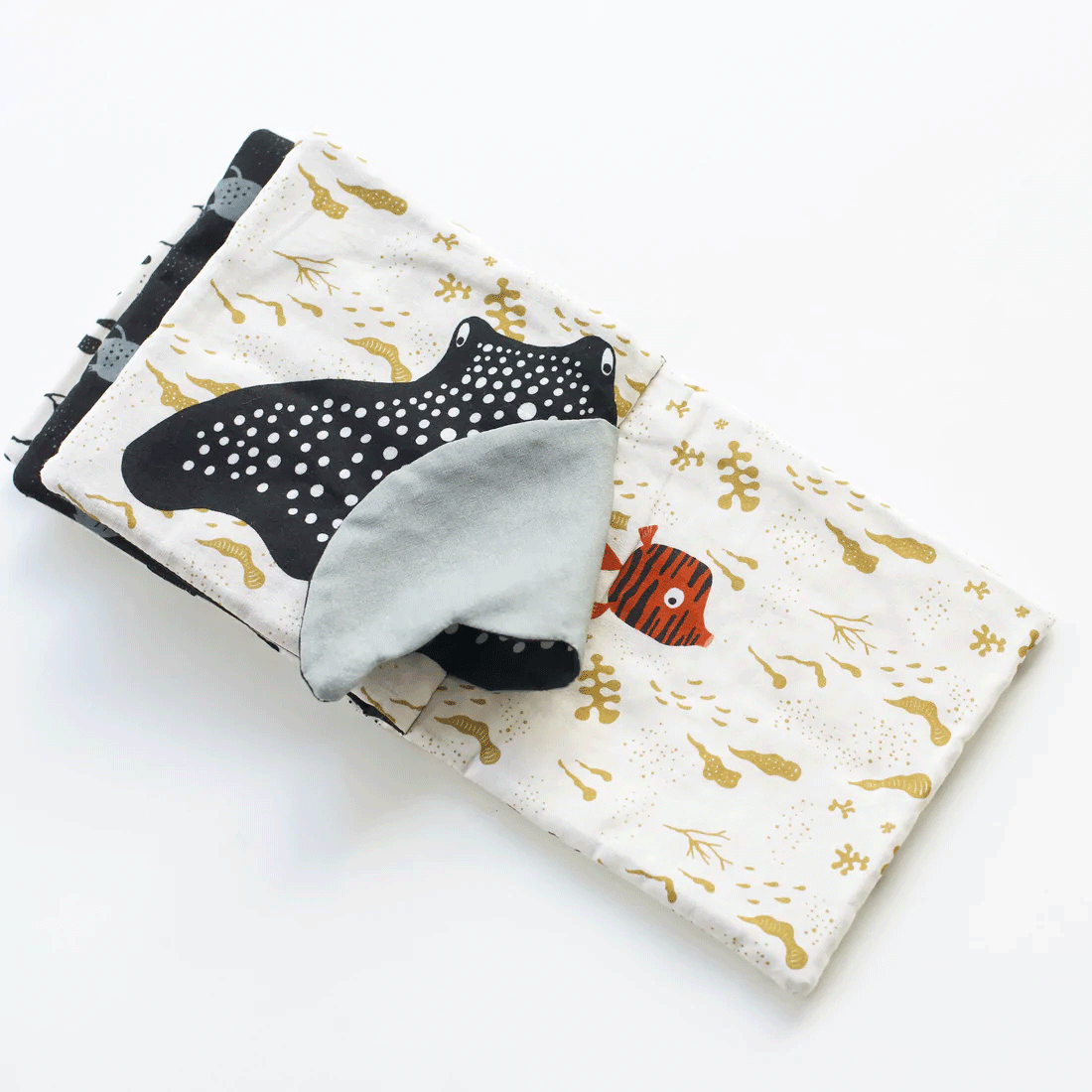 Peekaboo Ocean Soft Cloth Book - Interactive Baby Sensory Toy for Early Learning & Development | Perfect for Tummy Time, Bedtime Stories & Travel