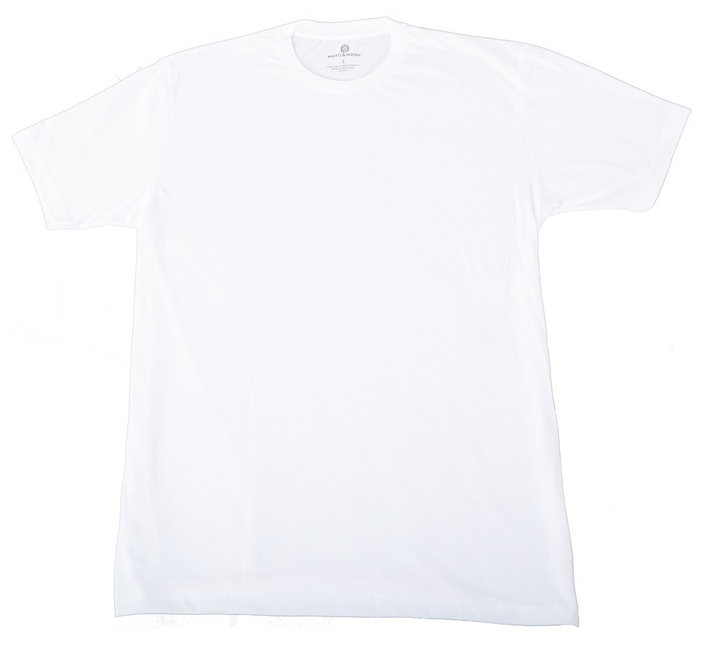 Men's Cotton/Poly Blend Crew Neck T-Shirt - Comfortable Casual Tee for Everyday Wear | White MH200 3XL | Perfect for Work, Gym & Weekend Outfits