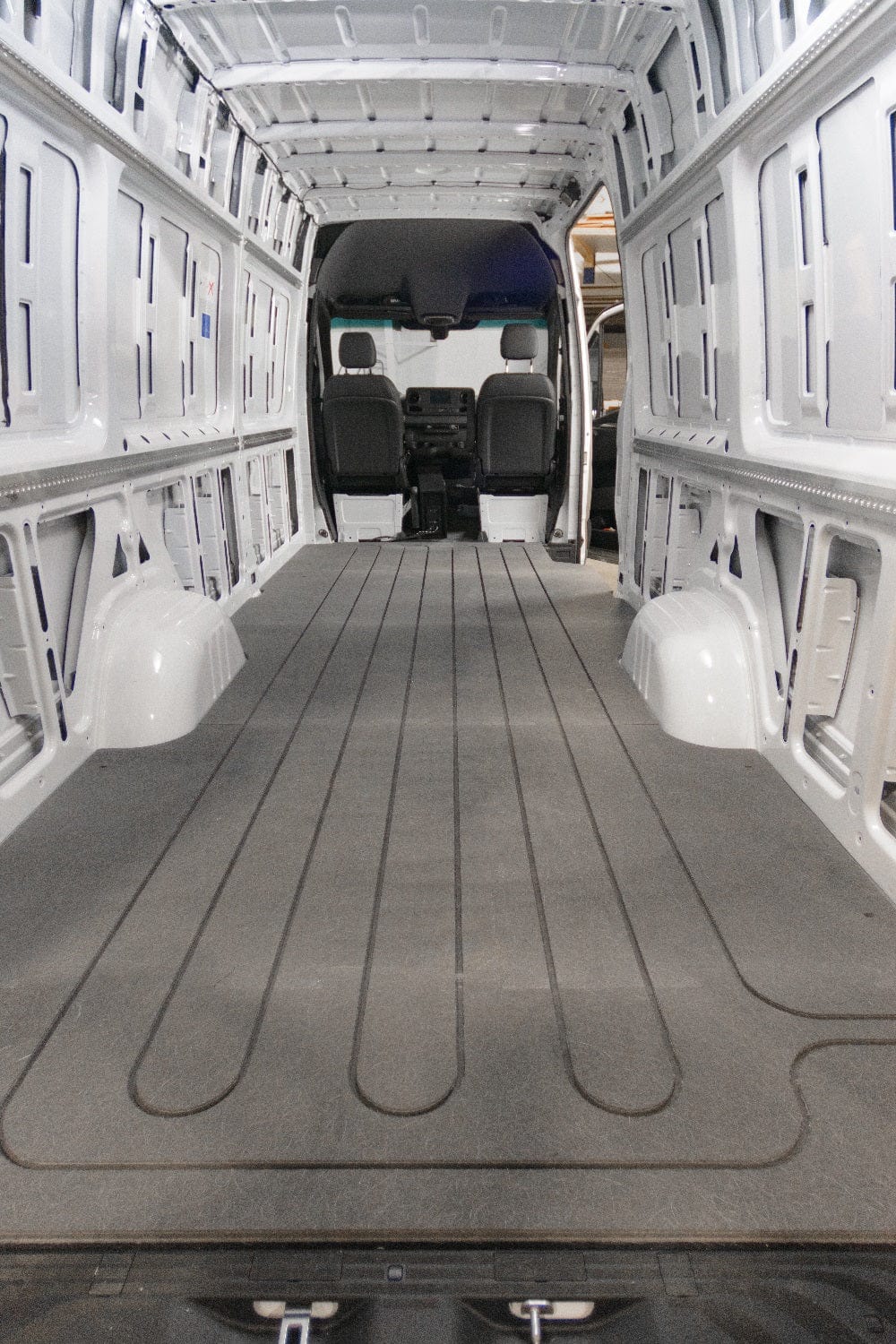 2015+ Ford Transit 148WB High Roof Insulated Flooring System by Columbia - Durable Van Conversion Floor for Camping, Road Trips & DIY Projects