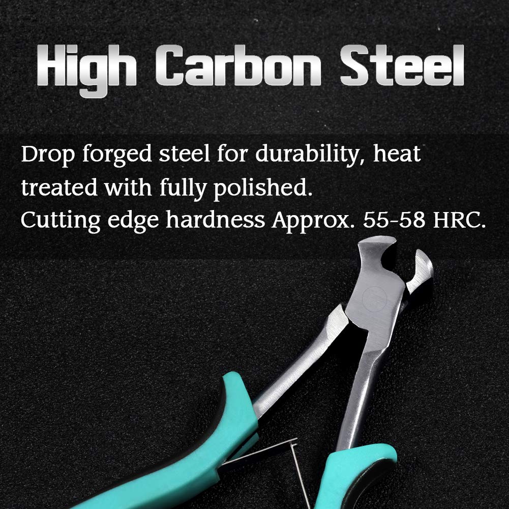 SPEEDWOX 5.5 Inch Mini End Cutting Pliers - Precision Long Reach Wire Cutters for Guitar Strings, Beading & Jewelry Making - Ideal for Crafts, DIY & Electronics Repair