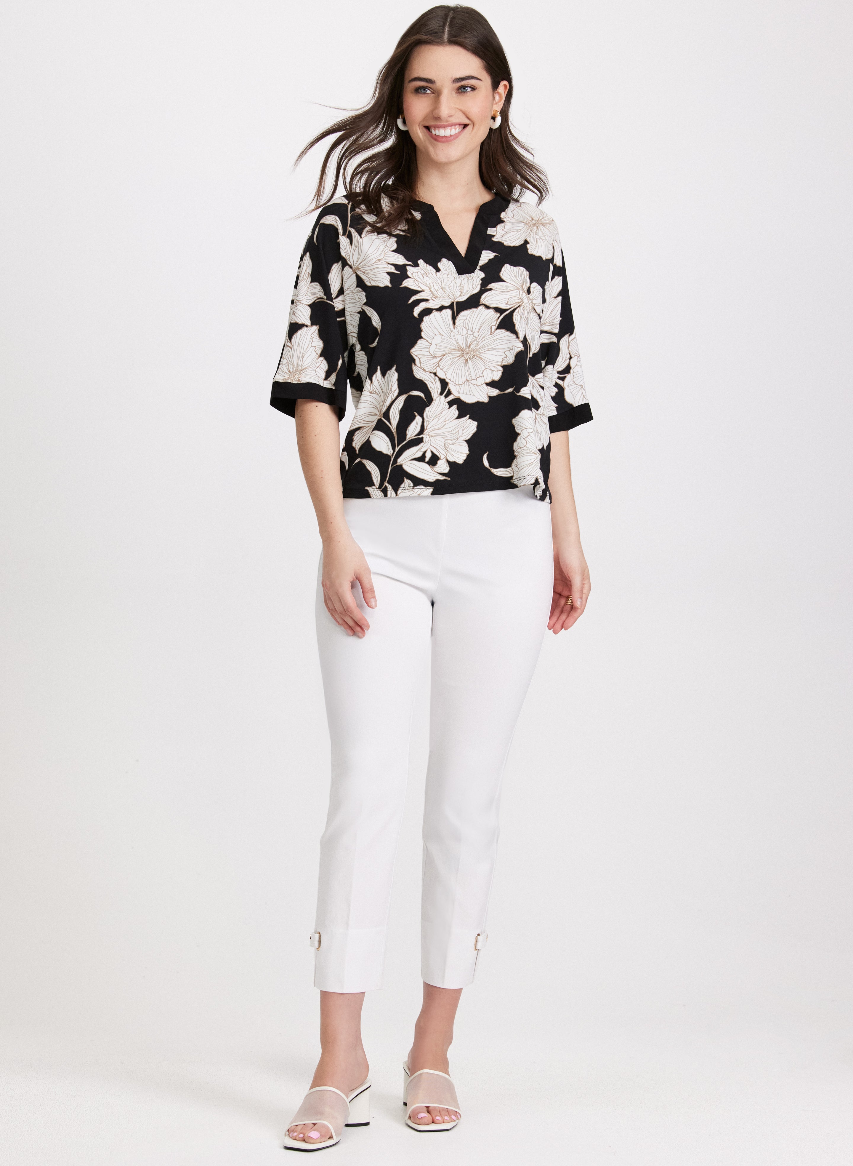 Floral Print Women's Blouse - Stylish Flowy Tops for Spring & Summer | Casual & Office Wear