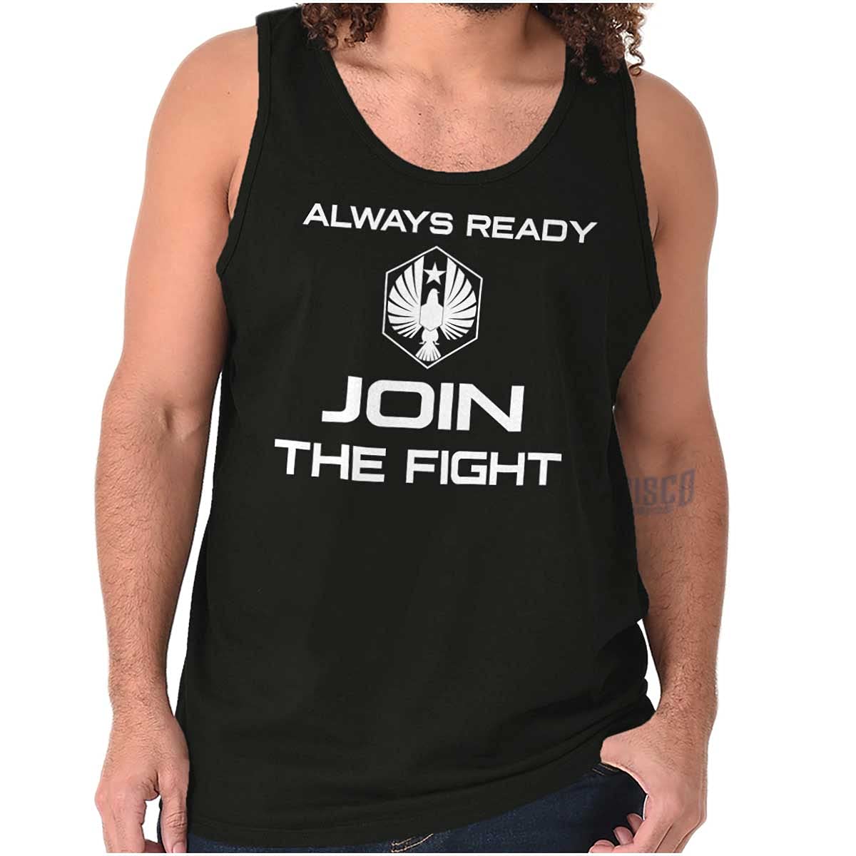 Join The Fight Tank Top for Men & Women - Always Ready Graphic Tee - Casual Streetwear & Gym Workout Shirt