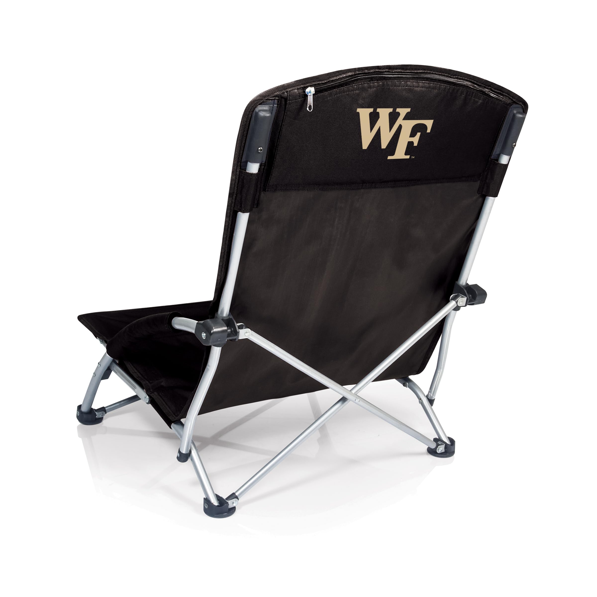 PICNIC TIME NCAA Tranquility Low Beach Chair with Carry Bag - Lightweight Portable Lawn Chair for Adults - Perfect for Beach, Camping, and Outdoor Relaxation