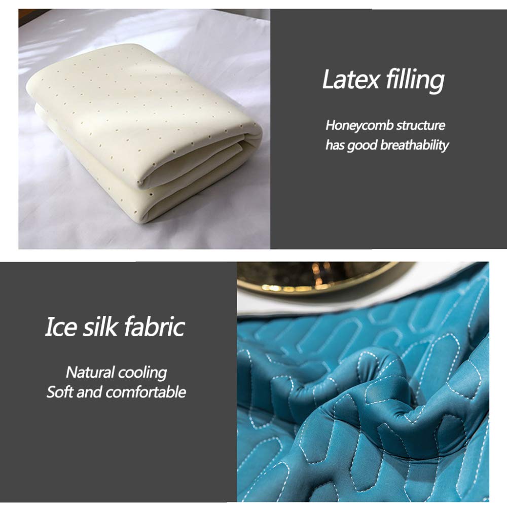 Cooling Gel Mattress Pad with Pillowcase - Foldable Ice Silk Summer Bed Cover for Hot Sleepers | Chilling Gel Pad for Comfortable Sleep | Perfect for Bedrooms, Dorms & Hot Weather Use