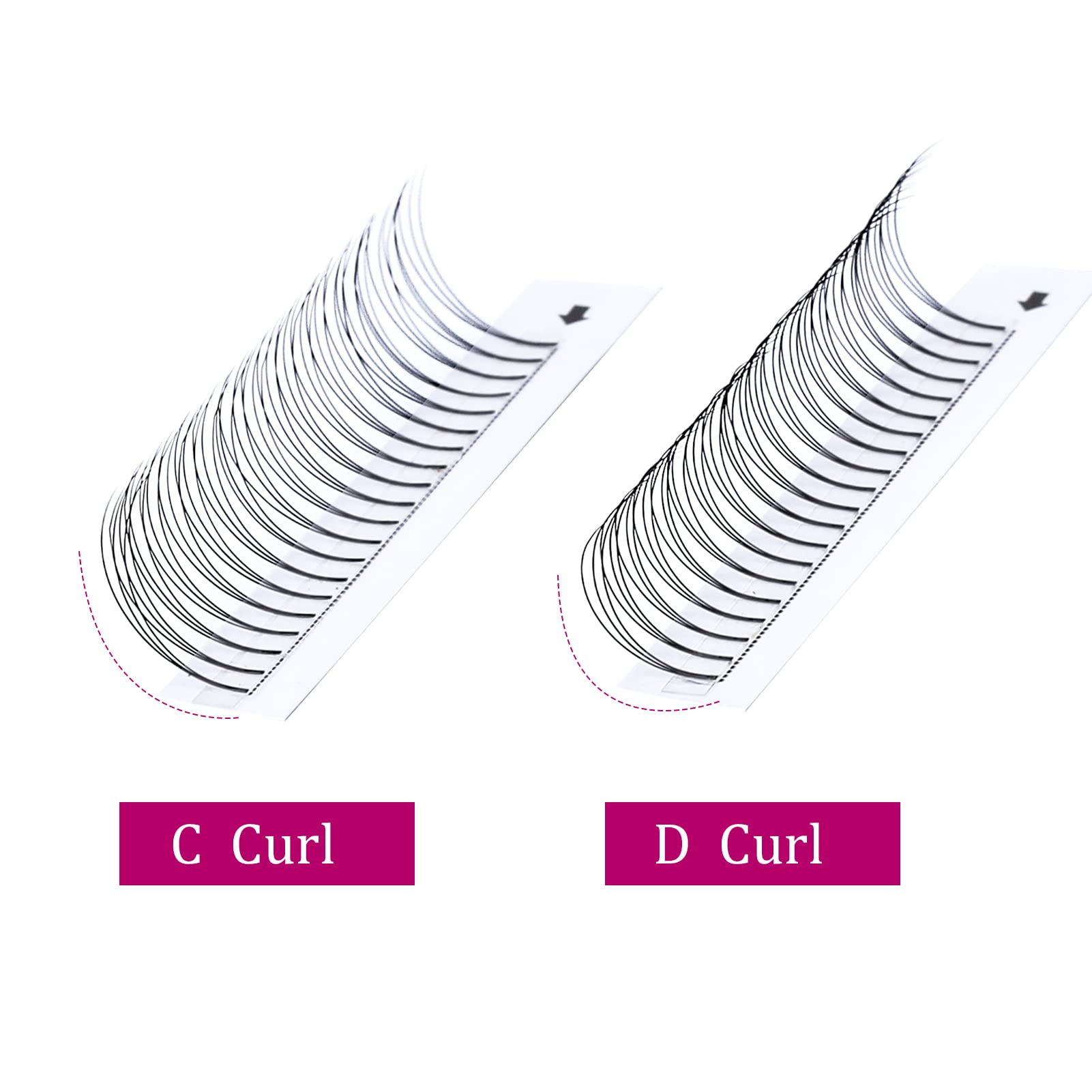 3D-0.10C Premade Volume Lash Extensions (8-14mm) - Short Stem Eyelash Fans for Natural & Glamorous Looks | Perfect for Bridal, Party & Special Occasions