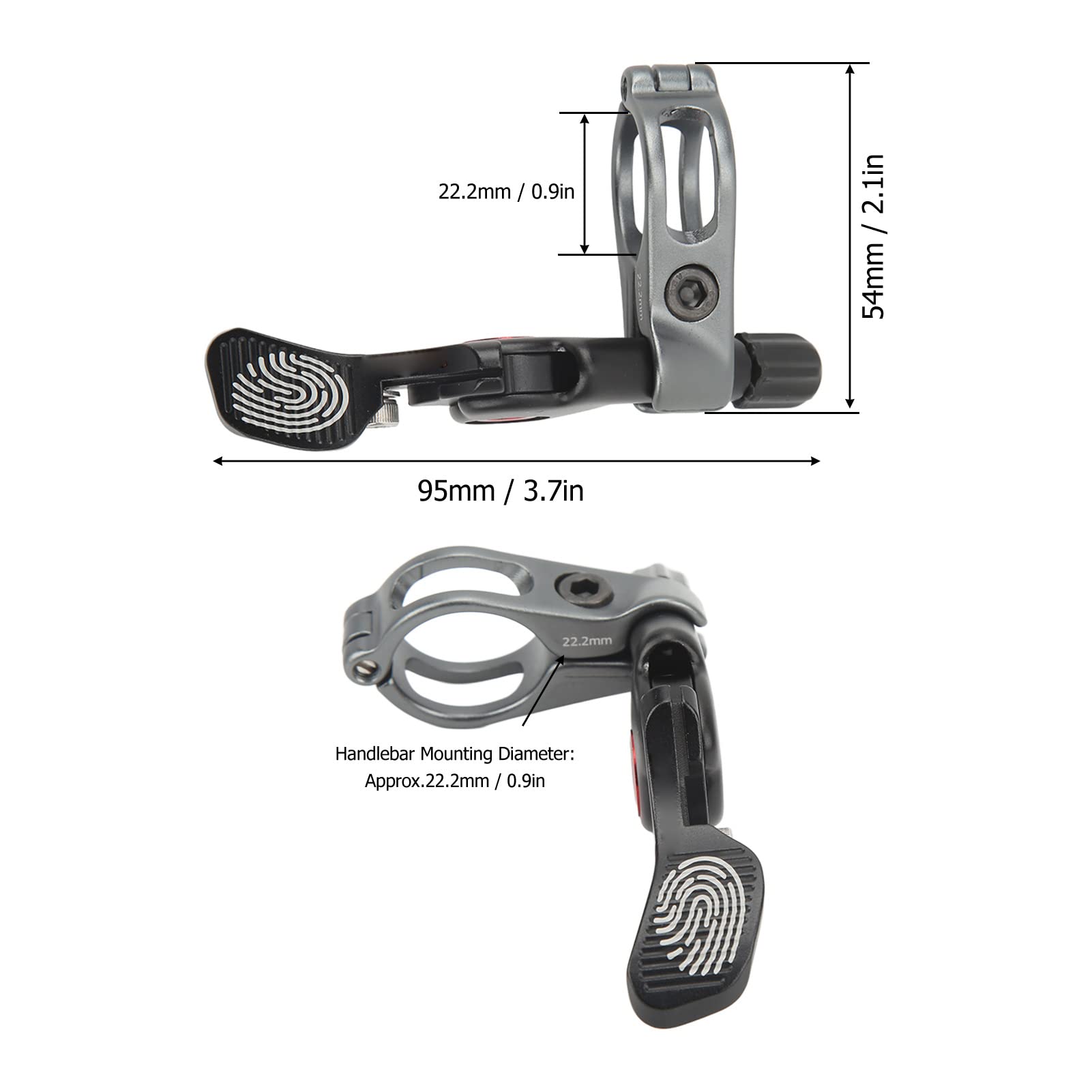 Bike Dropper Seatpost Remote Lever - Wireless Control for Adjustable Seatpost - Replacement Accessories for Mountain Bikes (Perfect for Trail Riding and Downhill Cycling)