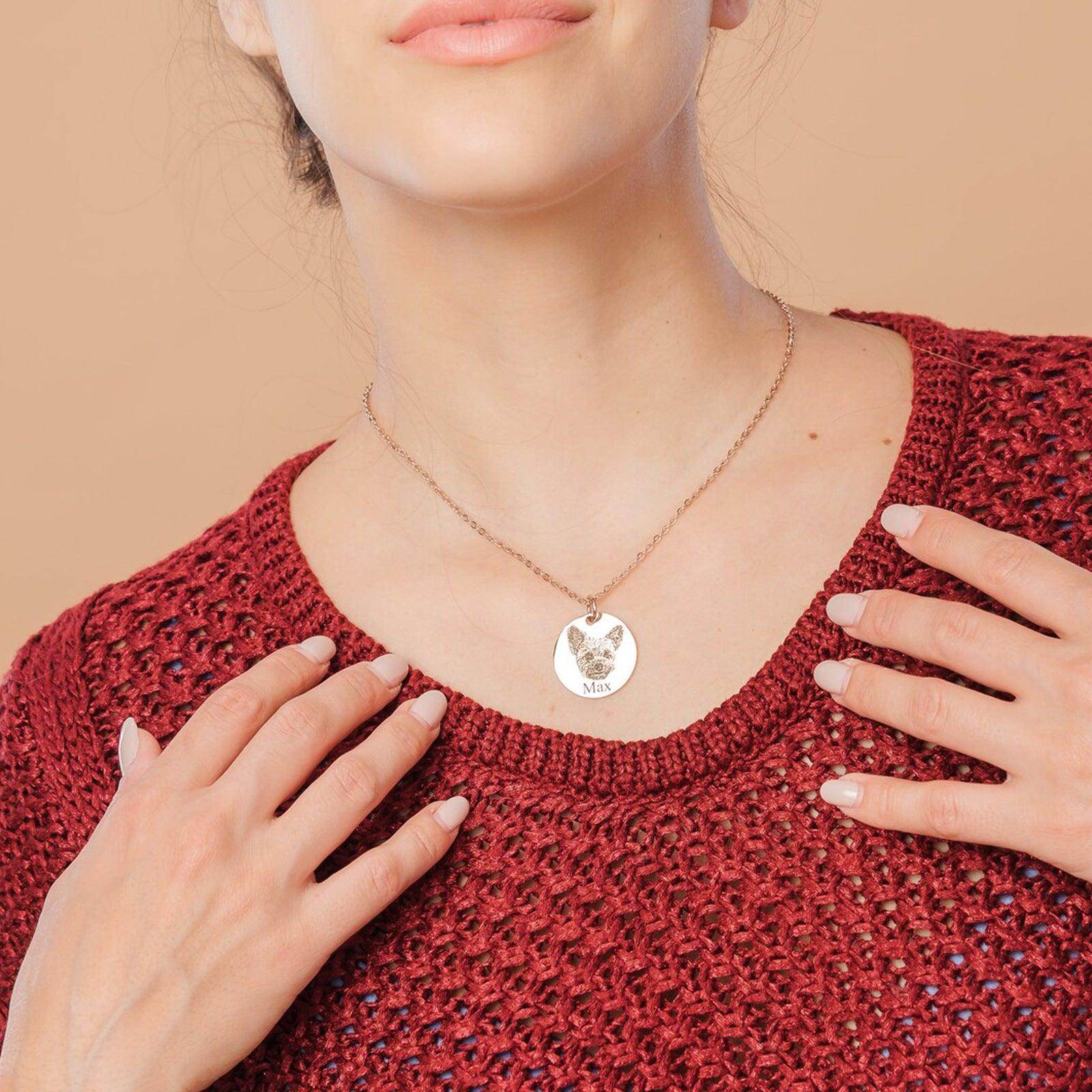 Personalized Fashion Round Necklace for Women - Elegant & Versatile Jewelry Gift for Everyday Wear, Date Nights & Special Occasions