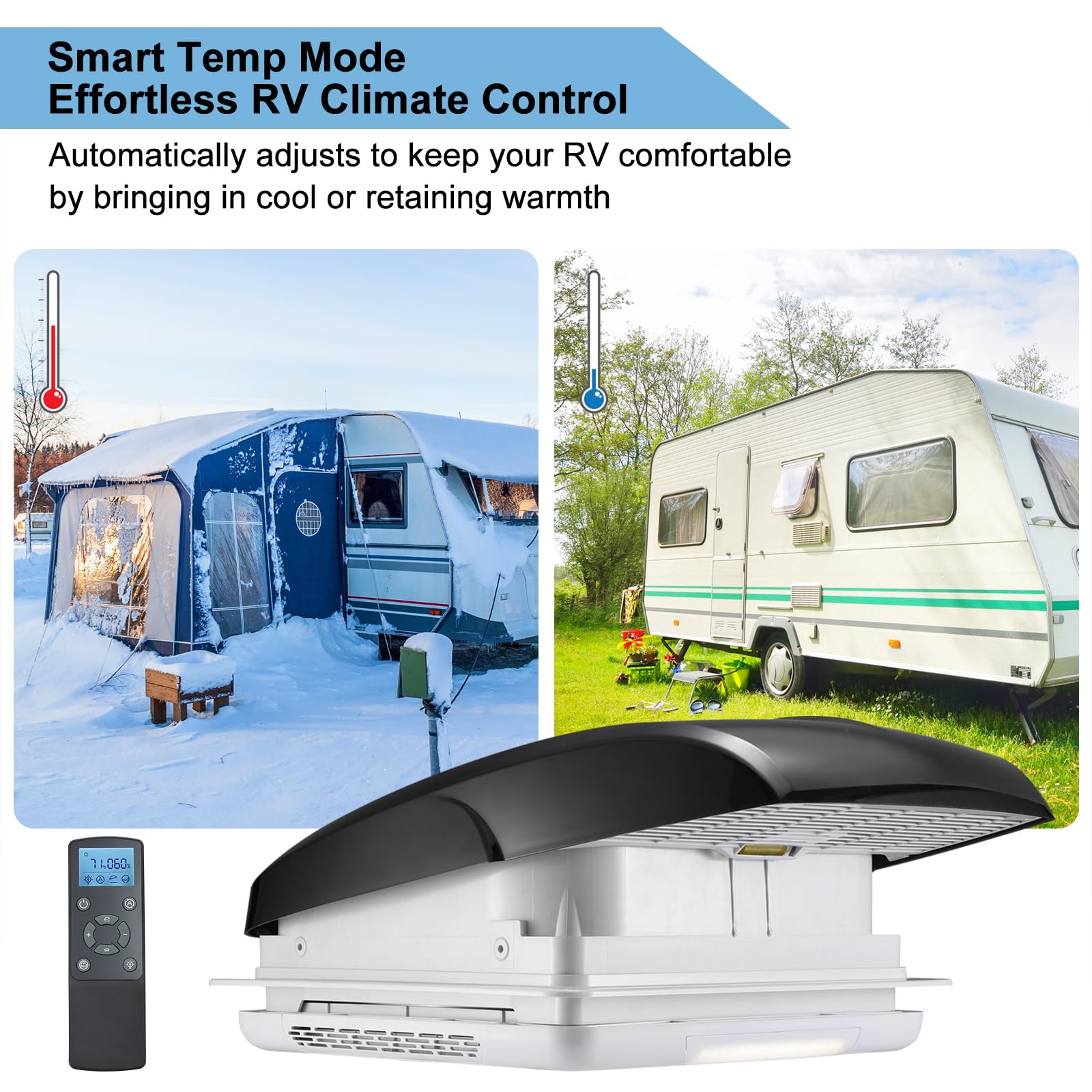 12V RV Ceiling Vent Fan 14