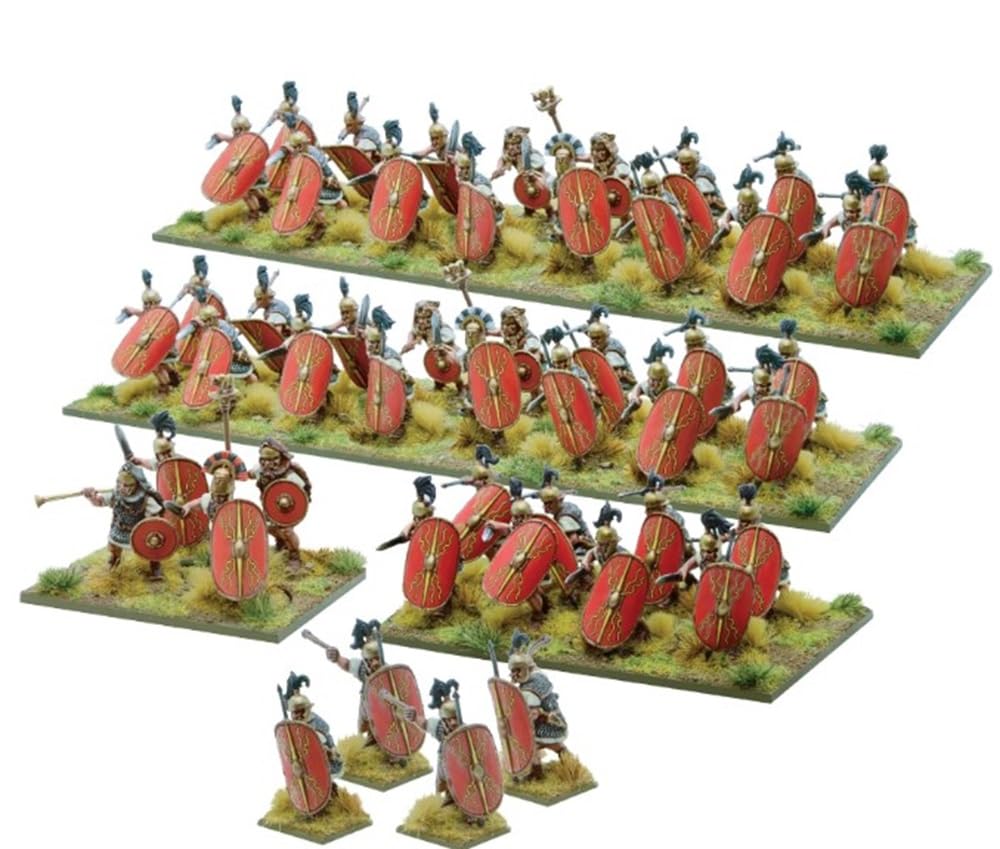 Hail Caesar: Caesar's Gallic Wars Starter Set - 28mm Plastic Miniatures for Historical Wargaming | Roman & Gallic Armies | Tabletop Battle Scenes & War Game Strategy